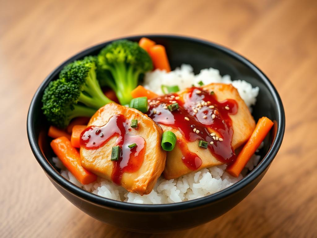 Teriyaki Chicken Rice Bowl - delicious homemade recipe
